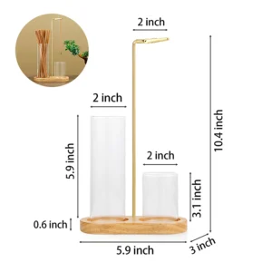 2 in 1 Incense stick glass Holder