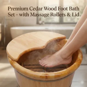 Wood Foot Bath Basin Spa Bucket Kit