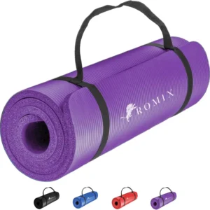 10mm Yoga Mat, Non-Slip Large Exercise Mat with Carry Bag