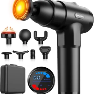 Deep Tissue Massage Gun with Heat , with 7 Heads